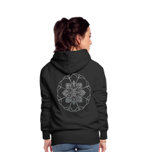 Indlæs billede til gallerivisning Silver Flor 1 Women’s Premium Hoodie - black
