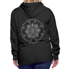 Indlæs billede til gallerivisning Silver Flor 1 Women’s Premium Hoodie - black
