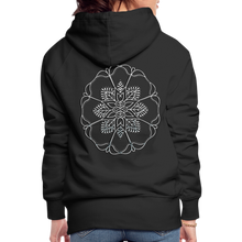 Indlæs billede til gallerivisning Silver Flor 1 Women’s Premium Hoodie - black
