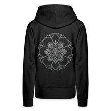 Indlæs billede til gallerivisning Silver Flor 1 Women’s Premium Hoodie - black