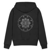 Indlæs billede til gallerivisning Silver Flor 1 Women’s Premium Hoodie - black