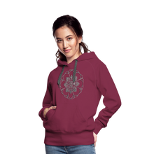 Indlæs billede til gallerivisning Silver Flor 1 Women’s Premium Hoodie - burgundy