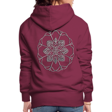 Indlæs billede til gallerivisning Silver Flor 1 Women’s Premium Hoodie - burgundy