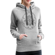 Indlæs billede til gallerivisning Silver Flor 1 Women’s Premium Hoodie - heather grey