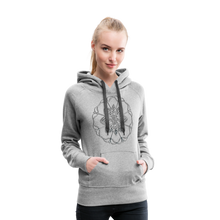 Indlæs billede til gallerivisning Silver Flor 1 Women’s Premium Hoodie - heather grey