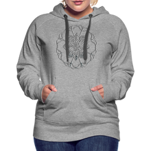 Indlæs billede til gallerivisning Silver Flor 1 Women’s Premium Hoodie - heather grey