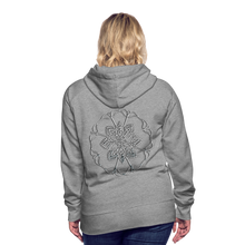 Indlæs billede til gallerivisning Silver Flor 1 Women’s Premium Hoodie - heather grey