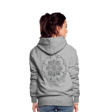 Indlæs billede til gallerivisning Silver Flor 1 Women’s Premium Hoodie - heather grey
