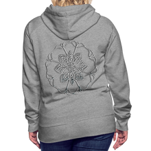 Indlæs billede til gallerivisning Silver Flor 1 Women’s Premium Hoodie - heather grey
