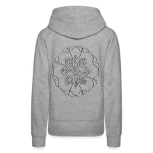 Indlæs billede til gallerivisning Silver Flor 1 Women’s Premium Hoodie - heather grey
