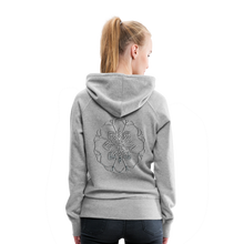 Indlæs billede til gallerivisning Silver Flor 1 Women’s Premium Hoodie - heather grey