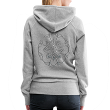 Indlæs billede til gallerivisning Silver Flor 1 Women’s Premium Hoodie - heather grey