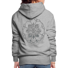 Indlæs billede til gallerivisning Silver Flor 1 Women’s Premium Hoodie - heather grey