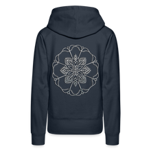 Indlæs billede til gallerivisning Silver Flor 1 Women’s Premium Hoodie - navy