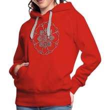 Indlæs billede til gallerivisning Silver Flor 1 Women’s Premium Hoodie - red