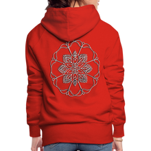 Indlæs billede til gallerivisning Silver Flor 1 Women’s Premium Hoodie - red