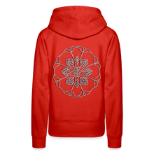 Indlæs billede til gallerivisning Silver Flor 1 Women’s Premium Hoodie - red