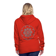 Indlæs billede til gallerivisning Silver Flor 1 Women’s Premium Hoodie - red