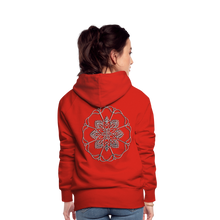 Indlæs billede til gallerivisning Silver Flor 1 Women’s Premium Hoodie - red