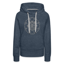 Indlæs billede til gallerivisning Silver Flor 1 Women’s Premium Hoodie - heather denim