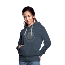 Indlæs billede til gallerivisning Silver Flor 1 Women’s Premium Hoodie - heather denim