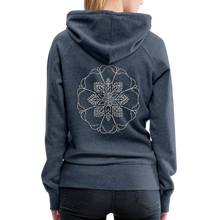 Indlæs billede til gallerivisning Silver Flor 1 Women’s Premium Hoodie - heather denim
