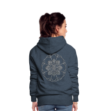 Indlæs billede til gallerivisning Silver Flor 1 Women’s Premium Hoodie - heather denim