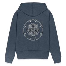Indlæs billede til gallerivisning Silver Flor 1 Women’s Premium Hoodie - heather denim