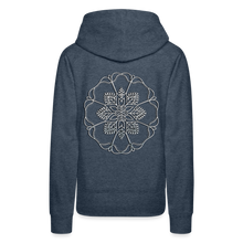 Indlæs billede til gallerivisning Silver Flor 1 Women’s Premium Hoodie - heather denim