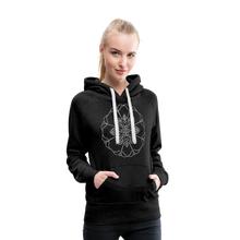 Indlæs billede til gallerivisning Silver Flor 1 Women’s Premium Hoodie - charcoal grey