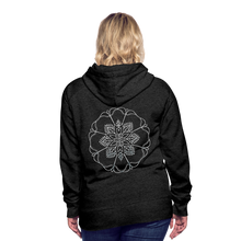 Indlæs billede til gallerivisning Silver Flor 1 Women’s Premium Hoodie - charcoal grey