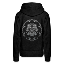 Indlæs billede til gallerivisning Silver Flor 1 Women’s Premium Hoodie - charcoal grey