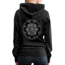 Indlæs billede til gallerivisning Silver Flor 1 Women’s Premium Hoodie - charcoal grey