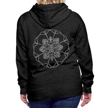 Indlæs billede til gallerivisning Silver Flor 1 Women’s Premium Hoodie - charcoal grey