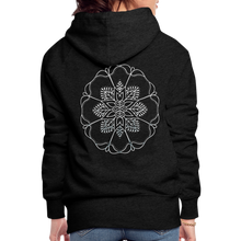 Indlæs billede til gallerivisning Silver Flor 1 Women’s Premium Hoodie - charcoal grey