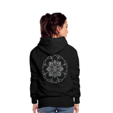 Indlæs billede til gallerivisning Silver Flor 1 Women’s Premium Hoodie - charcoal grey
