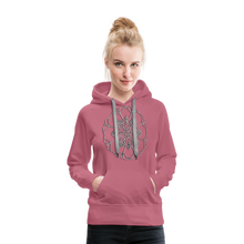 Indlæs billede til gallerivisning Silver Flor 1 Women’s Premium Hoodie - mauve