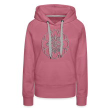 Indlæs billede til gallerivisning Silver Flor 1 Women’s Premium Hoodie - mauve