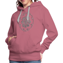 Indlæs billede til gallerivisning Silver Flor 1 Women’s Premium Hoodie - mauve