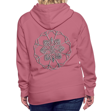 Indlæs billede til gallerivisning Silver Flor 1 Women’s Premium Hoodie - mauve