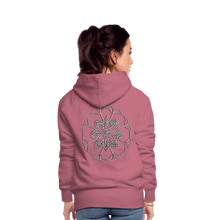 Indlæs billede til gallerivisning Silver Flor 1 Women’s Premium Hoodie - mauve