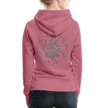 Indlæs billede til gallerivisning Silver Flor 1 Women’s Premium Hoodie - mauve