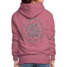 Indlæs billede til gallerivisning Silver Flor 1 Women’s Premium Hoodie - mauve