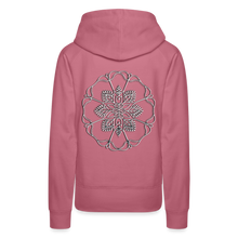 Indlæs billede til gallerivisning Silver Flor 1 Women’s Premium Hoodie - mauve