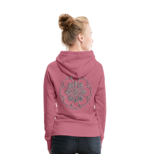 Indlæs billede til gallerivisning Silver Flor 1 Women’s Premium Hoodie - mauve