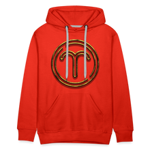 Load image into Gallery viewer, Aries 3D Gold Medallion Men’s Premium Hoodie - red