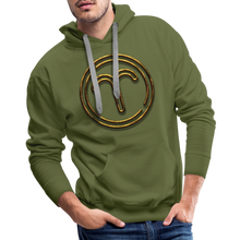 Load image into Gallery viewer, Aries 3D Gold Medallion Men’s Premium Hoodie - olive green