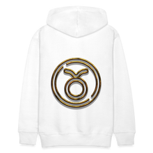 Load image into Gallery viewer, Taurus 3D Gold Men’s Premium Hoodie - white