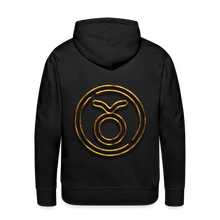 Load image into Gallery viewer, Taurus 3D Gold Men’s Premium Hoodie - black