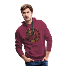 Load image into Gallery viewer, Taurus 3D Gold Men’s Premium Hoodie - burgundy